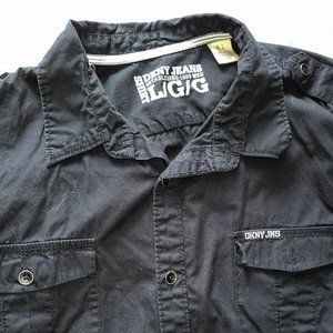 DKNY Jeans Short Sleeved Button Front Shirt